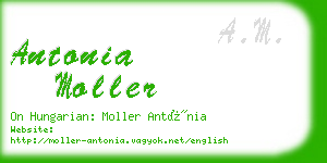 antonia moller business card